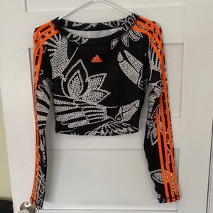 Adidas X Farm Rio Long Sleeved cropped Top S